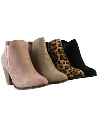 Women Fashion Ankle Chelsea Booties High Cuban High Heel Boots