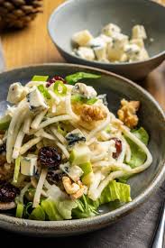 Celeriac And Apple Salad With Saint Agur Dressing Great British Chefs Recipe Celeriac Recipes Salad Celeriac