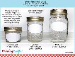 These clear glass canning jars are available in a wide and regular mouth. Canning Label Size Charts For Regular Wide Mouth Mason Jars Canningcrafts