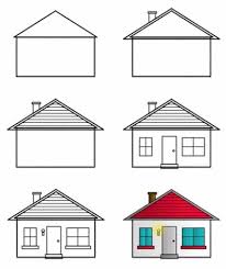 how to draw cartoon houses step easy drawings cartoon house cute easy drawings