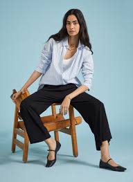 Cropped Palazzo Trousers