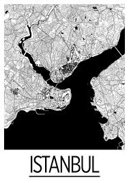 Map of turkiet (uppsala region / sweden), satellite view: Istanbul Map Poster Turkey Map Print Art Deco Series Etsy Turkey Map Istanbul Map Map Poster