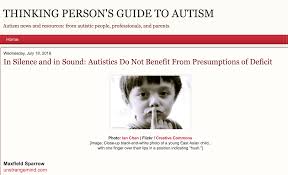 In Silence And In Sound Autistics Do Not Benefit From Presumptions Of Deficit Autism News Autistic People Creative Commons Images