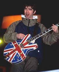 Would you like a noel gallagher guitar valuation? Noel Gallagher Playing His Union Jack Noel Gallagher Best Guitar Players Epiphone