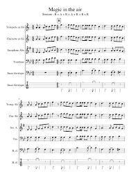 Magic In The Air Magic System Sheet Music For Trumpet In B Flat Trombone Clarinet In B Flat Saxophone Alto More Instruments Jazz Band Musescore Com
