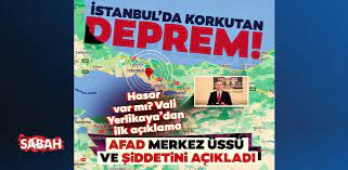 İstanbul deprem son dakika 19 haziran 2021. Son Dakika Haberi Istanbul Deprem Ile Sallandi Afad Dan Istanbul Depremi Hakkinda Ilk Aciklama Istanbul Deprem Son Dakika Son Dakika Haberler