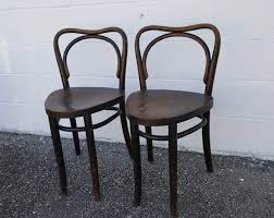 On Sale Rare Pair Old Vintage Thonet Style Bentwood Triangular Seat Stools Chairs Mcm Bentwood Chairs Chair Heavy Duty Chairs