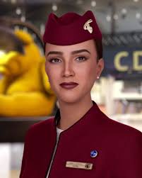 Meet Sama, the world’s first AI digital human cabin crew. Say “Hi” to the  future of AI travel with us., https://bit.ly/3V4KV3j, #QatarAirways #Qverse 