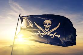 What is the name of the pirate flag? Pirates Of Caribbean Pirate Flag Disneyana Collectibles
