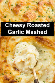 Cheesy Roasted Garlic Mashed Potatoes Roasted Garlic Mashed Potatoes Garlic Mashed Potatoes Garlic Mashed Potatoes Recipe