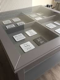 Liatorp Ikea Coffee Table With Drink Coasters Fixed Into Drawers For An Amazing Contemporary Look Ikea Coffee Table Coffee Table Contemporary Coffee Table