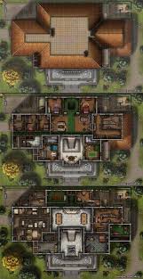 Essenheim Manor A Three Level Stately Home And Banquet Hall 34x22x3 Dndmaps Building Map Fantasy City Map Tabletop Rpg Maps