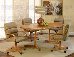 Most dining room chairs come in a pair of 2, along with dining room chair sets that can have up to 6 chairs. Caster Chair Company C138 5 Piece Dining Set We1z80 60 Table With D8z442 02 08 Caster Chair