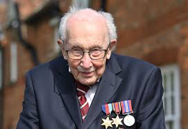 The world war two passed more than £30m in donations on his birthday, after he initially set out to raise £1,000 by walking 100 laps of his garden. Captain Tom Moore Given Raf Flypast On 100th Birthday After Raising 30m For Hospitals