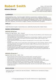 athletic director resume samples