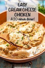 Easy Cream Cheese Chicken Family Food On The Table Recipe Cream Cheese Chicken Chicken And Cheese Recipes Chicken Recipes With Cream Cheese