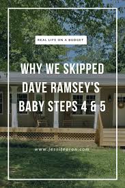 Why We Skipped Dave Ramsey S Baby Steps Jessi Fearon