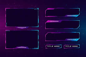 Download Twitch Stream Panels Collection For Free In 2020 Twitch Streaming Setup Gaming Banner Glitch Text