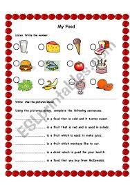Notice how your tongue begins to tingle a. My Food Quiz Esl Worksheet By Azza 20