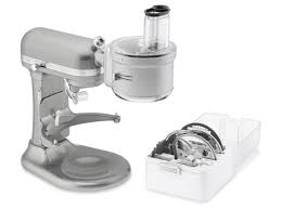 The external adjustable blade slicing control slices from thick to thin with one slide of the lever without stopping operation of the food processor.fits model kfp1333 and kfp1344. Kitchenaid Food Processor Attachment With Commercial Style Dicing Kit