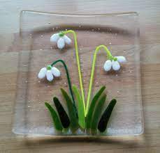 Check spelling or type a new query. Snowdrop Trinket Dish Fused Glass Dish Glass Soap Dish Floral Glass Dish By Whimsicalfusing On Et Fused Glass Dishes Glass Fusion Ideas Fused Glass Artwork