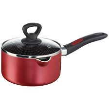 Glass lids on the saucepans. Buy Tefal Simply Chef Non Stick Sauce Pan With Lid 16cm Rio Red Online At Low Prices In India Amazon In