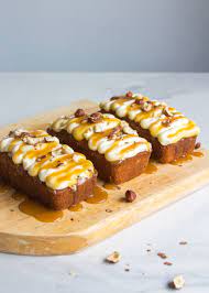 Spiced Salted Caramel Mini Loaf Cakes And The Fodmap Friendly Kitchen Out In America And Canada Today She Can T Eat What Recipe Fodmap Dessert Recipe Desserts Loaf Cake