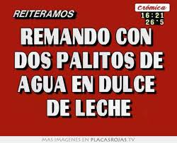 Cuando la cosa se pone difícil, cuando no imposible y llegar a la otras formas de remar en dulce de leche. Remando Con Dos Palitos De Agua En Dulce De Leche Placas Rojas Tv