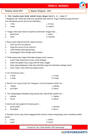 Musik merupakan bunyi yang memiliki nada tunggal b. Ph Tema 8 Sbdp Worksheet