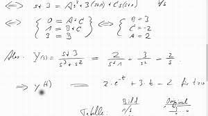 The transform allows equations in the time domain to be transformed into an equivalent equation in the complex s domain. 18f 2 Inverse Laplace Transformation Per Partialbruchzerlegung Beispiel Youtube