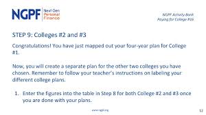 10% apr:12% length of loan: 4 Year Plan For College Interactive College Planning Calculator Ppt Download