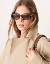 AJ Morgan Dukes round sunglasses in gold frames