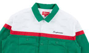 Shop for green plaid shirt online at target. Supreme Color Blocked Work Shirt In Green White Green For Men Lyst