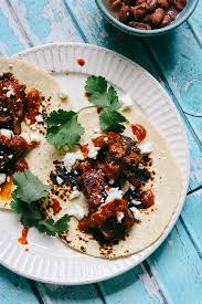 Place under the broiler, and cook for a few minutes. Salmon Tacos Al Pastor With Goat Cheese And Smoky Tomatillo Chipotle Salsa Joanne Eats Well With Others