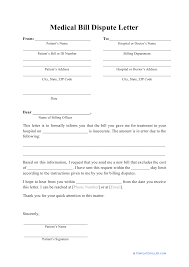Also included are medical records, and several journal articles explaining the procedure and the results. Medical Bill Dispute Letter Template Download Printable Pdf Templateroller