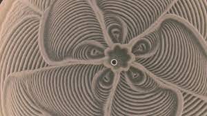 Hypnotic Coffee Table Creates Sand Art With A Magnetic Marble Mental Floss Art Table Sand Art Kinetic Art
