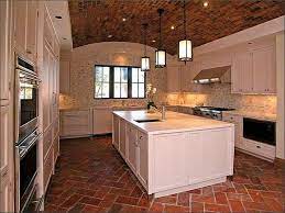 Each brick paver tile flooring option offers a distinct and unique look. Kitchen With Brick Floor And Brick Ceiling Brick Kitchen Brick Flooring Kitchen Flooring