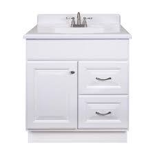 Project Source 30 In White Bathroom Vanity Cabinet Lowes Com White Vanity Bathroom Bathroom Vanities Without Tops White Bathroom