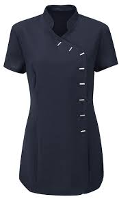 Salon Tunic Beauty Therapist Nail Spa Massage Uniform Health Work Beautician Ebay Stylish Scrubs Medical Scrubs Fashion Beauty Uniforms