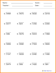 4 worksheet free math worksheets fifth grade 5 multiplication division division with remainde division worksheets math division worksheets 5th grade worksheets