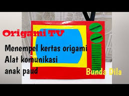 Origami Tv Anak Paud Tema Alat Komunikasi Bunda Dila Youtube