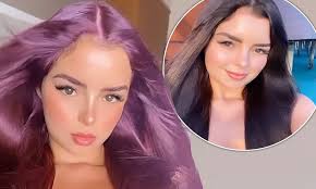 Apr 10, 2020 · touching up your hair color at home is easy with the right tools. Demi Rose Toys With Instagram Filters As She Turns Her Trademark Raven Tresses Purple Daily Mail Online