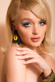 Blue marble earrings clearance