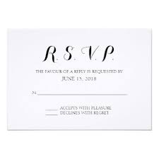 Simple Formal Wedding Rsvp Card Zazzle Com Rsvp Wedding Cards Rsvp Card Simple Wedding Invitations