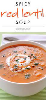 Spicy Red Lentil Soup Recipe Red Lentil Soup Lentil Soup Cooking