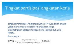 Analisis tingkat partisipasi … (panca kusuma). Tingkat Partisipasi Angkatan Kerja Tpak Merupakan Indikator Ppt
