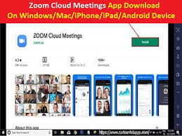 Zoom Cloud Meetings App Download Windows Mac Iphone Android