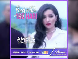 Drama «pengantin 100 hari» pada hari isnin 23 julai 2018 di tv3 dalam slot samarinda jam 10 malam. Episod Terakhir Malam Ini Amelia Henderson Fan Club