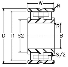 Double Row Two Row Cylindrical Bearings American Roller