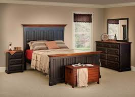 Amish Handcrafted Bedroom Furniture By Vintage Creations By Sam Finished In Antique 2 Tone Finish Black Bedroom Furniture King Size Bed Frame Bed Frame Sets